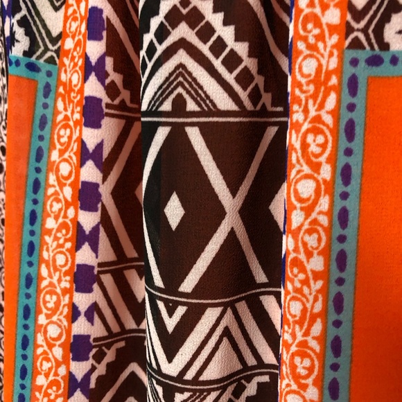 Summer Dress Festival hippy Boho long Maxi women’s -S- small geometric by Halo🧡 - Picture 12 of 13